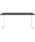 Schreibtisch DOWNEY, manuell höhenverstellbar, 68-91cm (H), 160x80cm (BxT), rechteckig, graphit / weiß