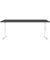 Schreibtisch DOWNEY, manuell höhenverstellbar, 68-91cm (H), 180x80cm (BxT), rechteckig, graphit / weiß