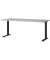 DOWNEY höhenverstellbarer Schreibtisch kaschmir rechteckig, C-Fuß-Gestell schwarz 180,0 x 80,0 cm 