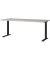 Schreibtisch DOWNEY, manuell höhenverstellbar, 68-91cm (H), 180x80cm (BxT), rechteckig, kaschmir / schwarz