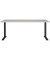 Schreibtisch DOWNEY, manuell höhenverstellbar, 68-91cm (H), 180x80cm (BxT), rechteckig, kaschmir / schwarz