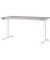 Sitz-Steh-Schreibtisch JET, elektrisch höhenverstellbar, 72-120cm (H), 140x80cm (BxT), rechteckig, kaschmir / weiß