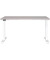 Sitz-Steh-Schreibtisch JET, elektrisch höhenverstellbar, 72-120cm (H), 140x80cm (BxT), rechteckig, kaschmir / weiß