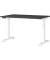 Sitz-Steh-Schreibtisch JET, elektrisch höhenverstellbar, 72-120cm (H), 120x80cm (BxT), rechteckig, graphit / weiß
