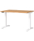 Sitz-Steh-Schreibtisch JET, elektrisch höhenverstellbar, 72-120cm (H), 120x80cm (BxT), rechteckig, navarra-eiche / weiß