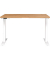 Sitz-Steh-Schreibtisch JET, elektrisch höhenverstellbar, 72-120cm (H), 120x80cm (BxT), rechteckig, navarra-eiche / weiß