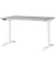 Sitz-Steh-Schreibtisch JET, elektrisch höhenverstellbar, 72-120cm (H), 120x80cm (BxT), rechteckig, kaschmir / weiß