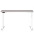 Sitz-Steh-Schreibtisch JET, elektrisch höhenverstellbar, 72-120cm (H), 120x80cm (BxT), rechteckig, kaschmir / weiß