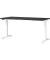 Sitz-Steh-Schreibtisch JET, elektrisch höhenverstellbar, 72-120cm (H), 160x80cm (BxT), rechteckig, graphit / weiß