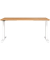 Sitz-Steh-Schreibtisch JET, elektrisch höhenverstellbar, 72-120cm (H), 160x80cm (BxT), rechteckig, navarra-eiche / weiß
