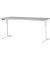 Sitz-Steh-Schreibtisch JET, elektrisch höhenverstellbar, 72-120cm (H), 160x80cm (BxT), rechteckig, kaschmir / weiß