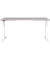 Sitz-Steh-Schreibtisch JET, elektrisch höhenverstellbar, 72-120cm (H), 160x80cm (BxT), rechteckig, kaschmir / weiß