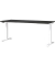 Sitz-Steh-Schreibtisch JET, elektrisch höhenverstellbar, 72-120cm (H), 180x80cm (BxT), rechteckig, graphit / weiß