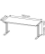 Sitz-Steh-Schreibtisch JET, elektrisch höhenverstellbar, 72-120cm (H), 180x80cm (BxT), rechteckig, graphit / weiß