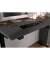 Sitz-Steh-Schreibtisch JET, elektrisch höhenverstellbar, 72-120cm (H), 180x80cm (BxT), rechteckig, graphit / weiß