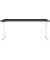 Sitz-Steh-Schreibtisch JET, elektrisch höhenverstellbar, 72-120cm (H), 180x80cm (BxT), rechteckig, graphit / weiß