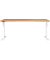 Sitz-Steh-Schreibtisch JET, elektrisch höhenverstellbar, 72-120cm (H), 180x80cm (BxT), rechteckig, navarra-eiche / weiß