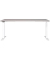 Sitz-Steh-Schreibtisch JET, elektrisch höhenverstellbar, 72-120cm (H), 180x80cm (BxT), rechteckig, kaschmir / weiß