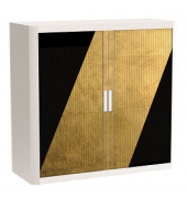 easyOffice Classic Chic Rollladenschrank 61376 1 Fachboden 110,0 x 41,5 x 104,0 cm