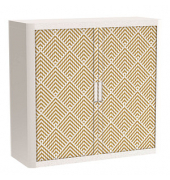 easyOffice Classic Chic Rollladenschrank 60100 1 Fachboden 110,0 x 41,5 x 104,0 cm