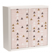 easyOffice Classic Chic Rollladenschrank 60024 1 Fachboden 110,0 x 41,5 x 104,0 cm