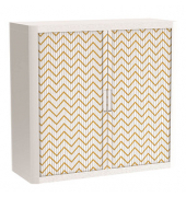 easyOffice Classic Chic Rollladenschrank 60052 1 Fachboden 110,0 x 41,5 x 104,0 cm