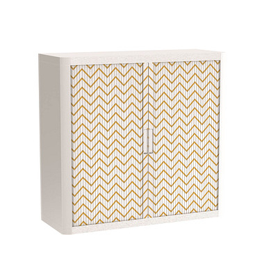 easyOffice Classic Chic Rollladenschrank 60052 1 Fachboden 110,0 x 41,5 x 104,0 cm