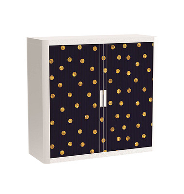 easyOffice Classic Chic Rollladenschrank 60068 1 Fachboden 110,0 x 41,5 x 104,0 cm