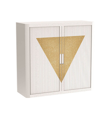 easyOffice Classic Chic Rollladenschrank 61360 1 Fachboden 110,0 x 41,5 x 104,0 cm