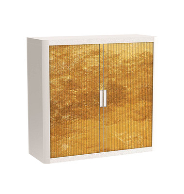 easyOffice Classic Chic Rollladenschrank 61392 1 Fachboden 110,0 x 41,5 x 104,0 cm