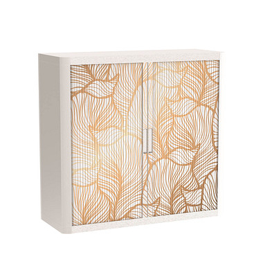 easyOffice Classic Chic Rollladenschrank 61424 1 Fachboden 110,0 x 41,5 x 104,0 cm