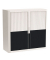easyOffice Classic Chic Rollladenschrank 61440 1 Fachboden 110,0 x 41,5 x 104,0 cm
