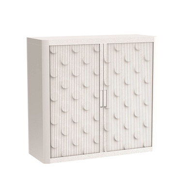 easyOffice Classic Chic Rollladenschrank 61472 1 Fachboden 110,0 x 41,5 x 104,0 cm