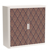 easyOffice Classic Chic Rollladenschrank 62384 1 Fachboden 110,0 x 41,5 x 104,0 cm