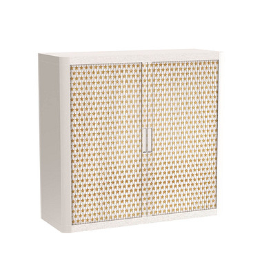 easyOffice Classic Chic Rollladenschrank 62400 1 Fachboden 110,0 x 41,5 x 104,0 cm