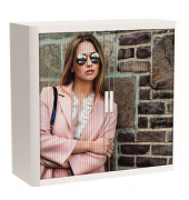 easyOffice Classic Chic Rollladenschrank 62480 1 Fachboden 110,0 x 41,5 x 104,0 cm