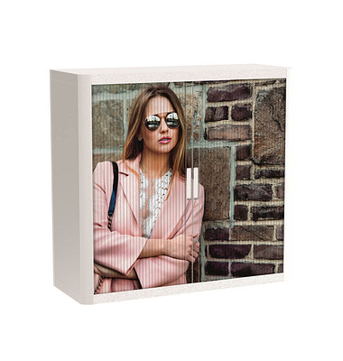 easyOffice Classic Chic Rollladenschrank 62480 1 Fachboden 110,0 x 41,5 x 104,0 cm