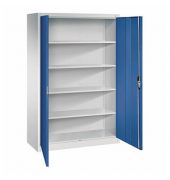Stahlschrank C 2000 Acurado 9480-000 S10590 enzianblau, lichtgrau 120,0 x 50,0 x 195,0 cm, aufgebaut