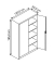 Stahlschrank C 2000 Acurado 9480-000 S10590 enzianblau, lichtgrau 120,0 x 50,0 x 195,0 cm, aufgebaut