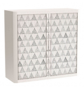 easyOffice Black&White Rollladenschrank 60548 1 Fachboden 110,0 x 41,5 x 104,0 cm