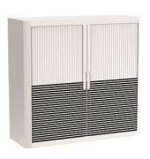 easyOffice Black&White Rollladenschrank 62336 1 Fachboden 110,0 x 41,5 x 104,0 cm