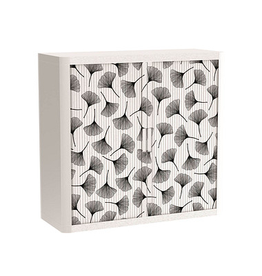 easyOffice Black&White Rollladenschrank 62432 1 Fachboden 110,0 x 41,5 x 104,0 cm