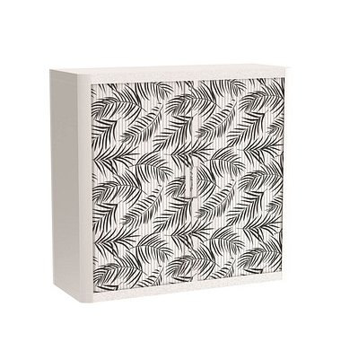 easyOffice Black&White Rollladenschrank 60564 1 Fachboden 110,0 x 41,5 x 104,0 cm