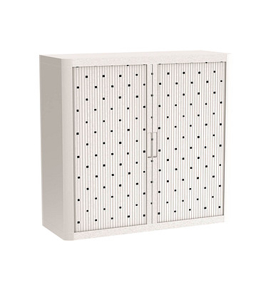 easyOffice Black&White Rollladenschrank 60500 1 Fachboden 110,0 x 41,5 x 104,0 cm