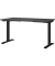 Sitz-Steh-Schreibtisch JET, elektrisch höhenverstellbar, 72-120cm (H), 140x80cm (BxT), rechteckig, graphit / schwarz