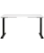 Sitz-Steh-Schreibtisch JET, elektrisch höhenverstellbar, 72-120cm (H), 140x80cm (BxT), rechteckig, weiß / schwarz