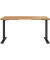 Sitz-Steh-Schreibtisch JET, elektrisch höhenverstellbar, 72-120cm (H), 140x80cm (BxT), rechteckig, navarra-eiche / schwarz