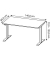 Sitz-Steh-Schreibtisch JET, elektrisch höhenverstellbar, 72-120cm (H), 140x80cm (BxT), rechteckig, kaschmir / schwarz