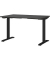 Sitz-Steh-Schreibtisch JET, elektrisch höhenverstellbar, 72-120cm (H), 120x80cm (BxT), rechteckig, graphit / schwarz
