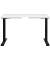 Sitz-Steh-Schreibtisch JET, elektrisch höhenverstellbar, 72-120cm (H), 120x80cm (BxT), rechteckig, weiß / schwarz